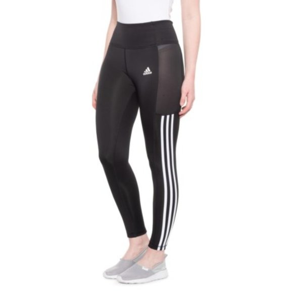 adidas Pants - Adidas 3 Stripe Tight/Leggings Sz Small